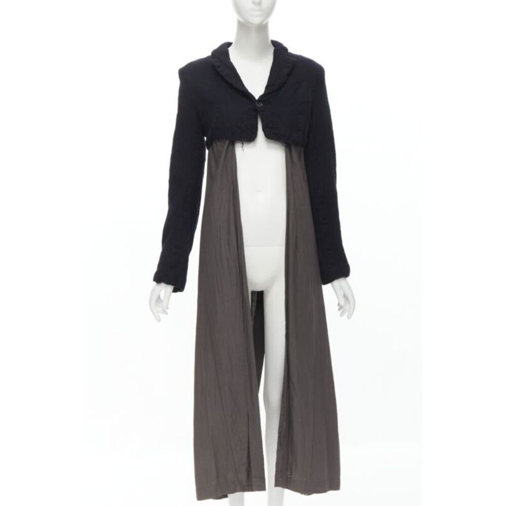 Comme Des Garcons Shrunken Wool Duster Coat